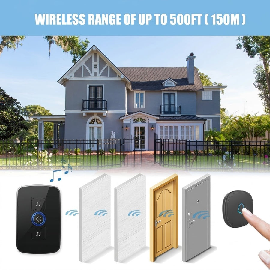 Wireless Waterproof Touch Button Doorbell