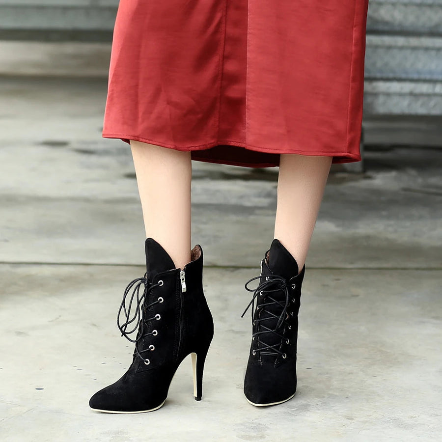 Leopard Design Lace up Women Shoes - Image 1