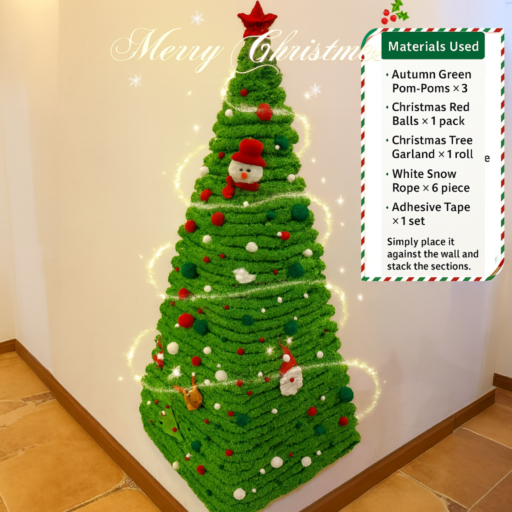 DIY Corner Hanging Felt Instant Christmas Tree - Image 2