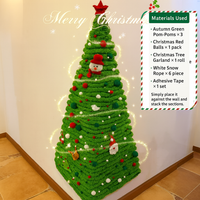 DIY Corner Hanging Felt Instant Christmas Tree - Image 2