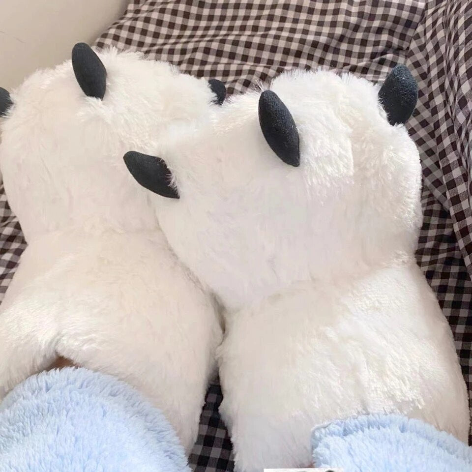 Bear Claw Winter Furry Slippers