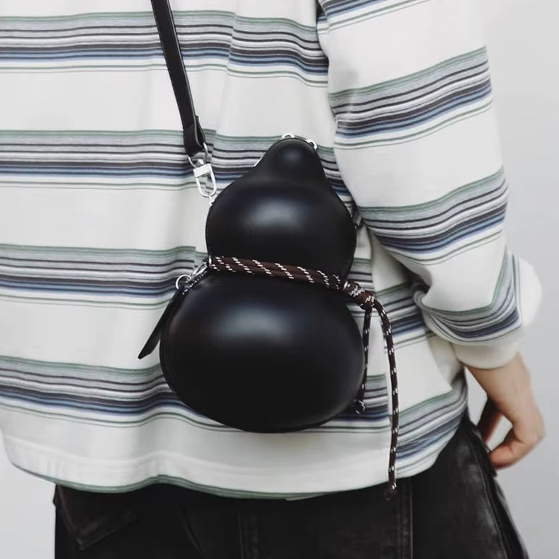 Double-Bubble Sculptural Artistic Crossbody Bag - Image 3