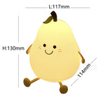 Cute Pear Bedside Touch Night Lamp