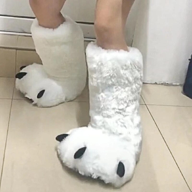 Bear Claw Winter Furry Slippers - Image 3