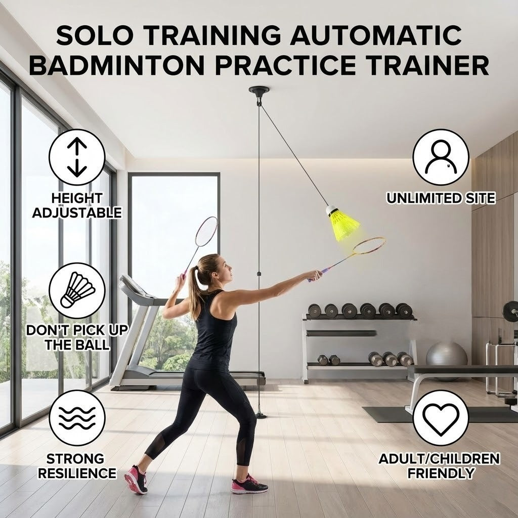 Solo Practice Badminton Trainer - Image 8