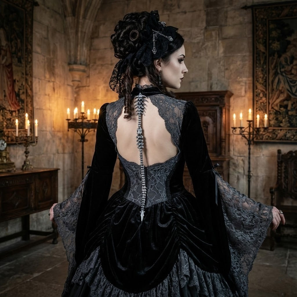 Bionic Gothic Style Spinal Back Jewelry - Image 1