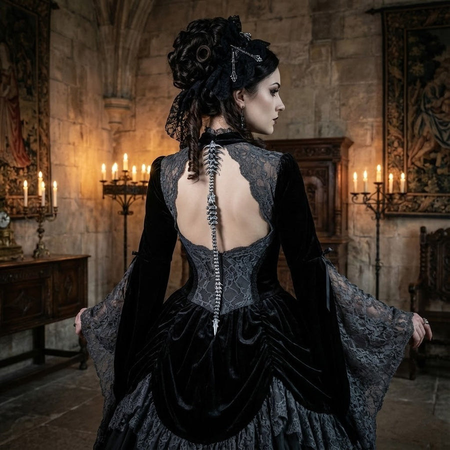 Bionic Gothic Style Spinal Back Jewelry - Image 1