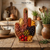 Middle Finger Charcuterie Serving Board Platter - Image 6