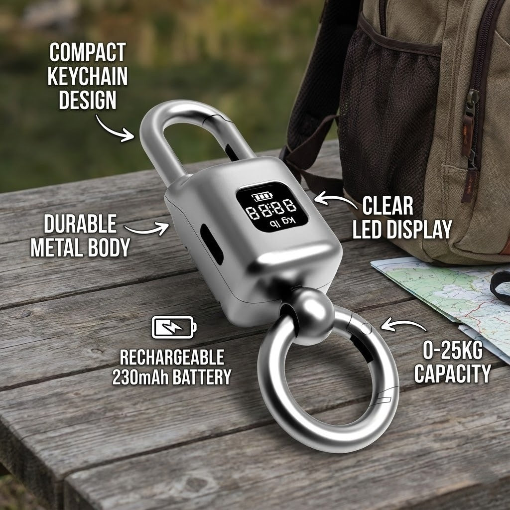 Pocket Size Keychain LCD Scale - Image 3