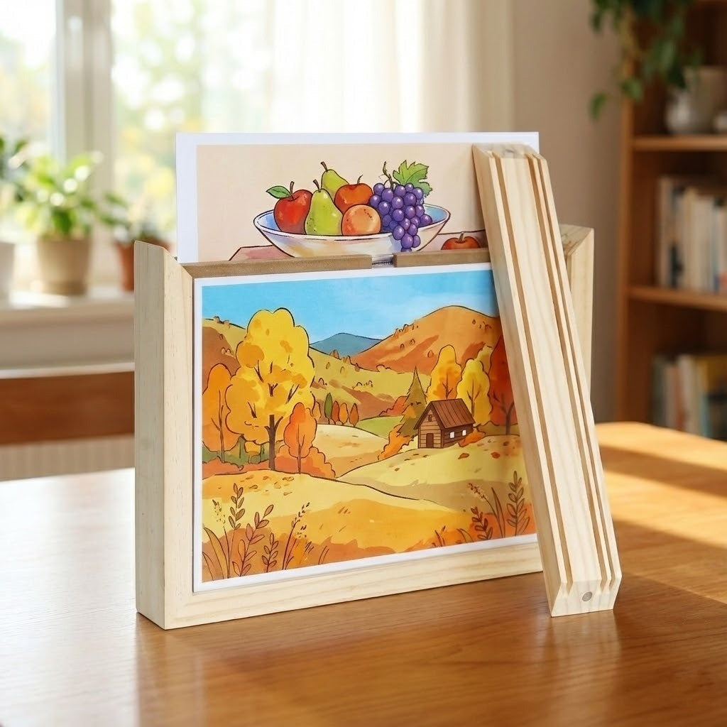Story Maker Wooden Kids Drawing Display Frame - Image 10