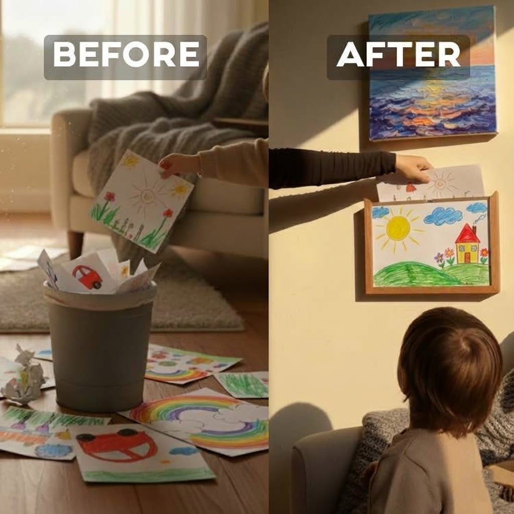 Story Maker Wooden Kids Drawing Display Frame - Image 6