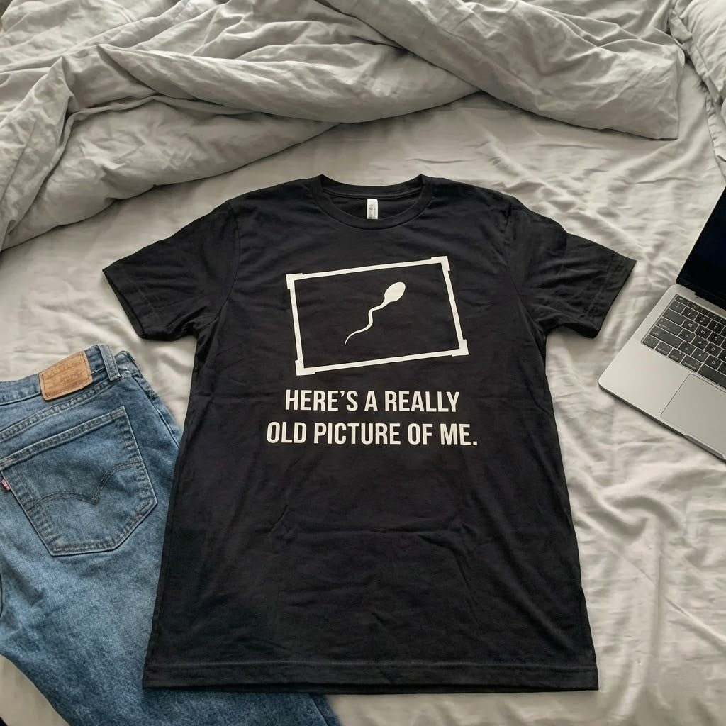 Old Picture Of Me Funny T-Shirt - Image 5