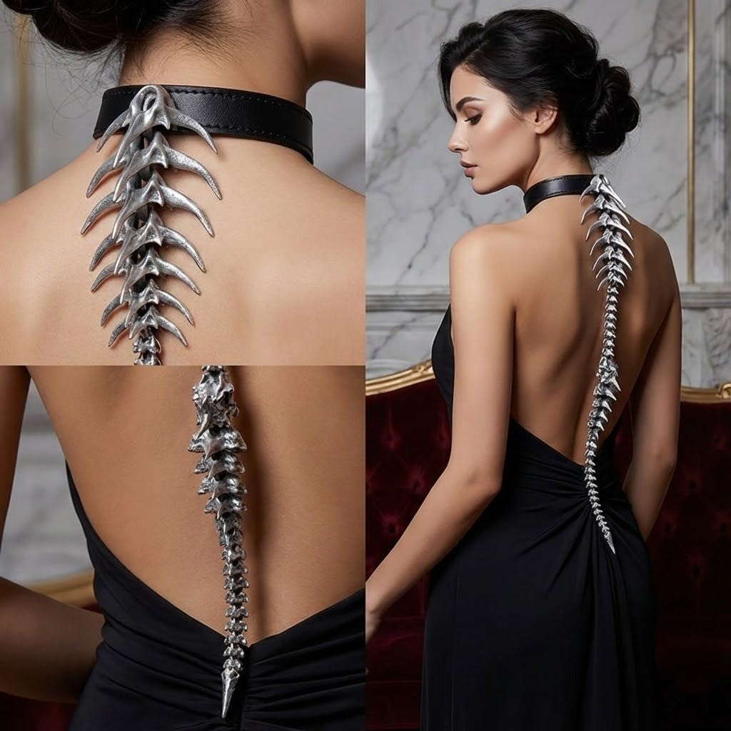 Bionic Gothic Style Spinal Back Jewelry - Image 4
