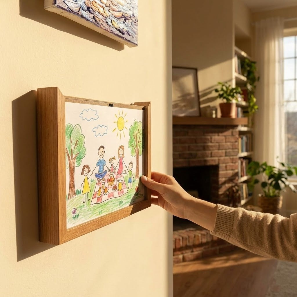 Story Maker Wooden Kids Drawing Display Frame - Image 4