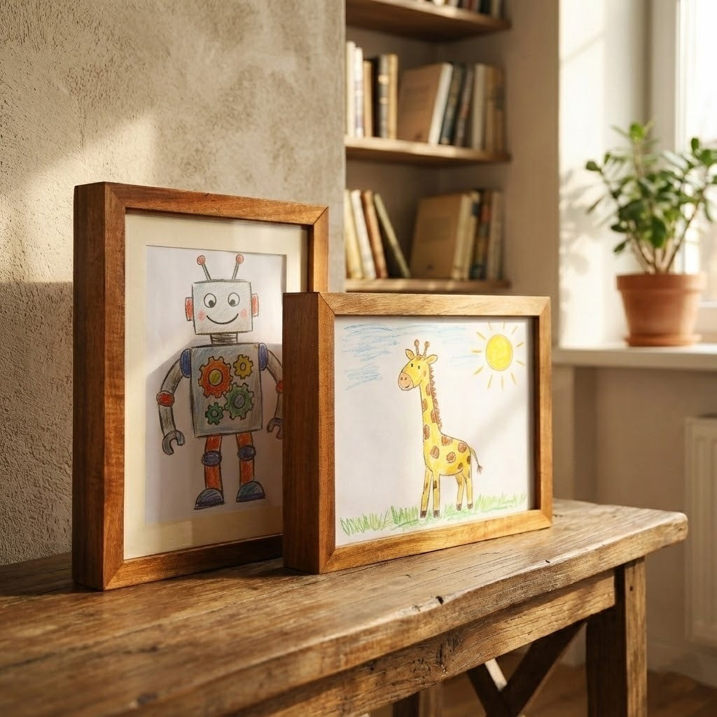 Story Maker Wooden Kids Drawing Display Frame - Image 3