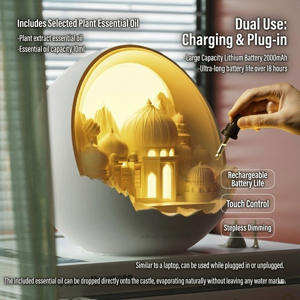 Mystic Citadel Ambient Aromatherapy Night Lamp - Image 2