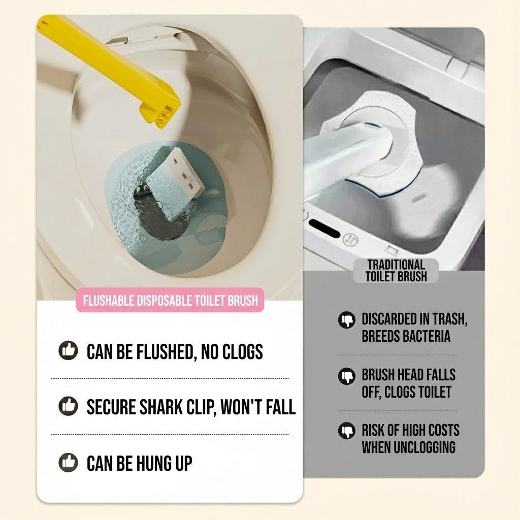 Clean Swipe Wall-Mounted Disposable Toilet Brush - Image 5