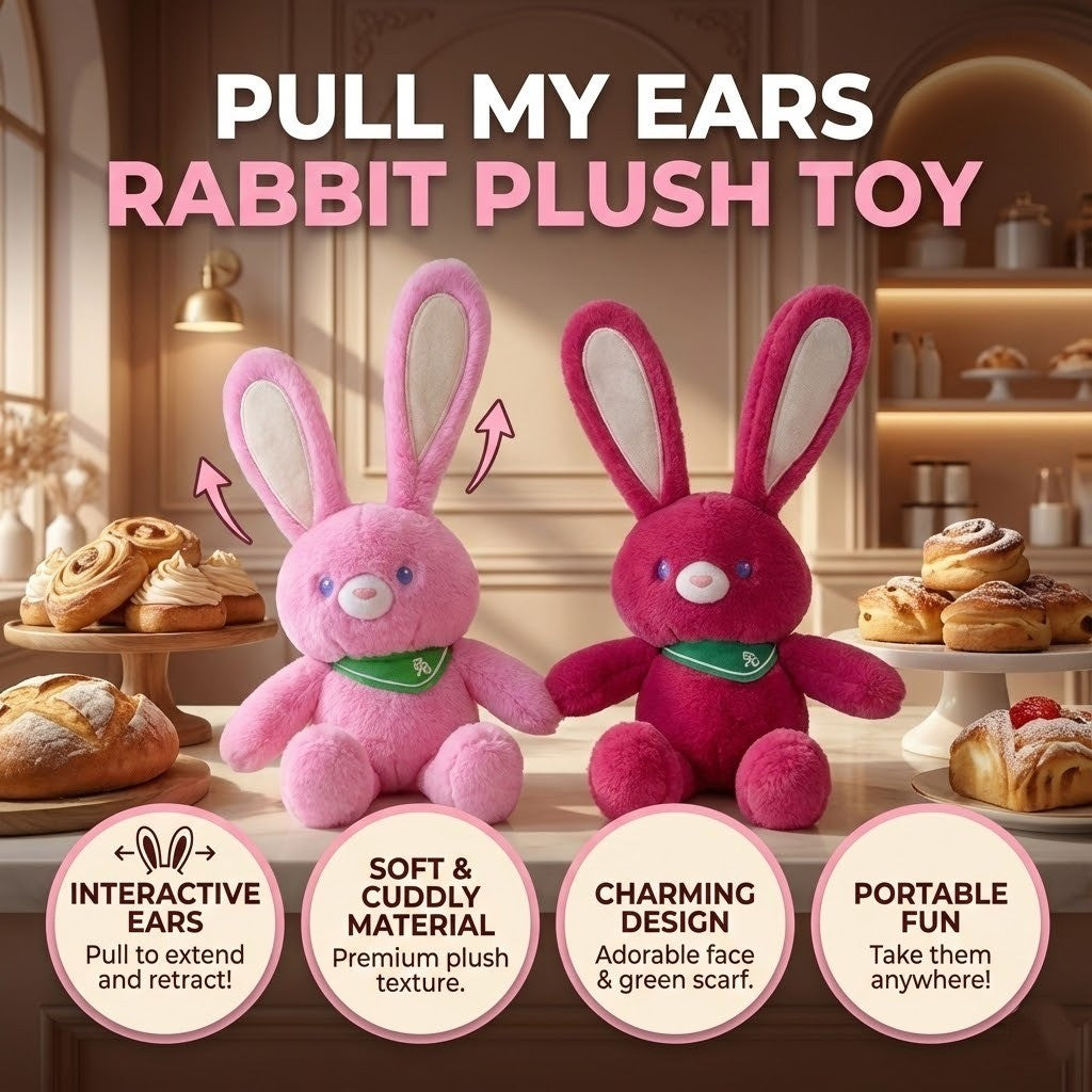 Pull My Ears Rabbit Plush Toy - Image 4
