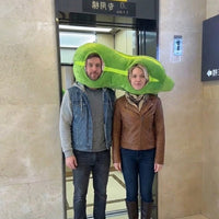 Silly Squash Couple Plush Head Pillow - Image 1