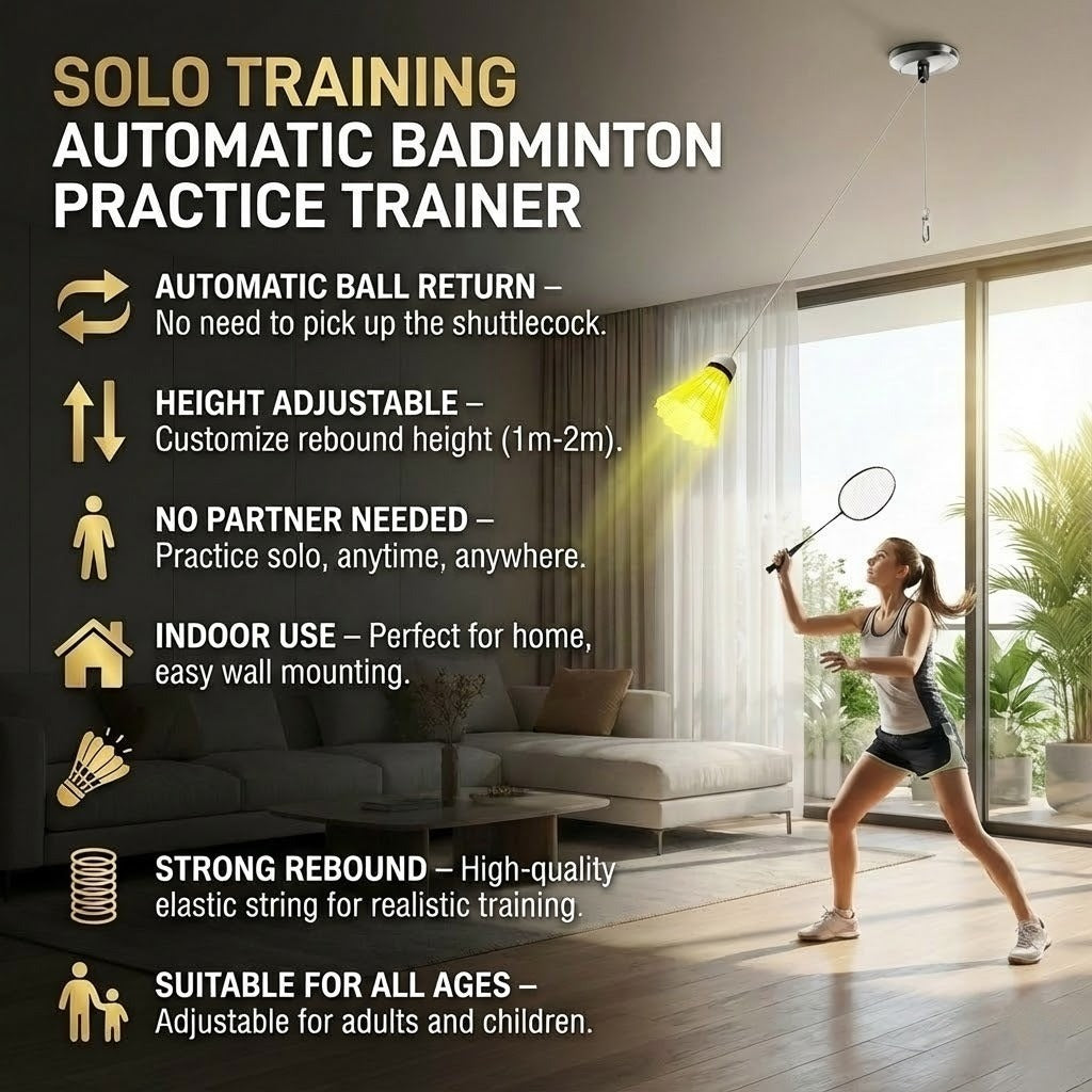Solo Practice Badminton Trainer - Image 6