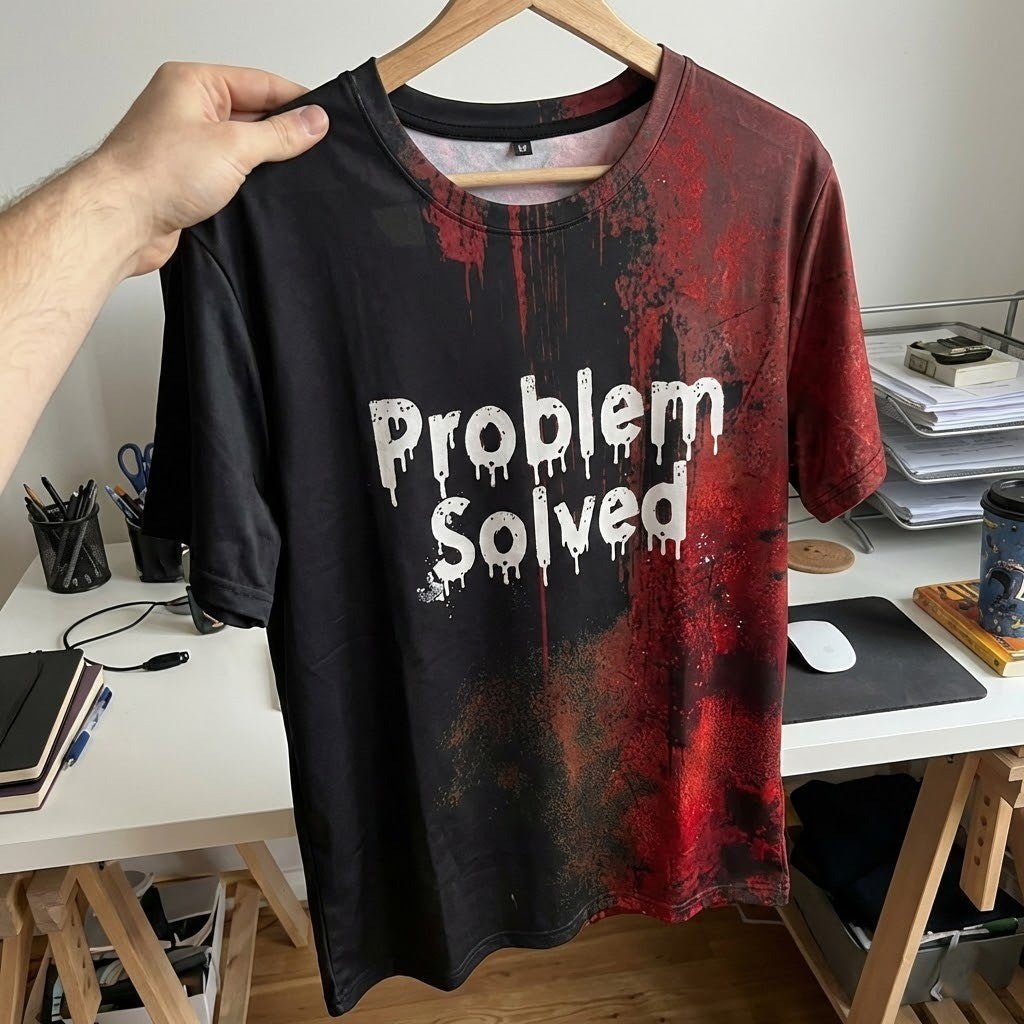 Problem Solved Funny T-Shirt - Image 8