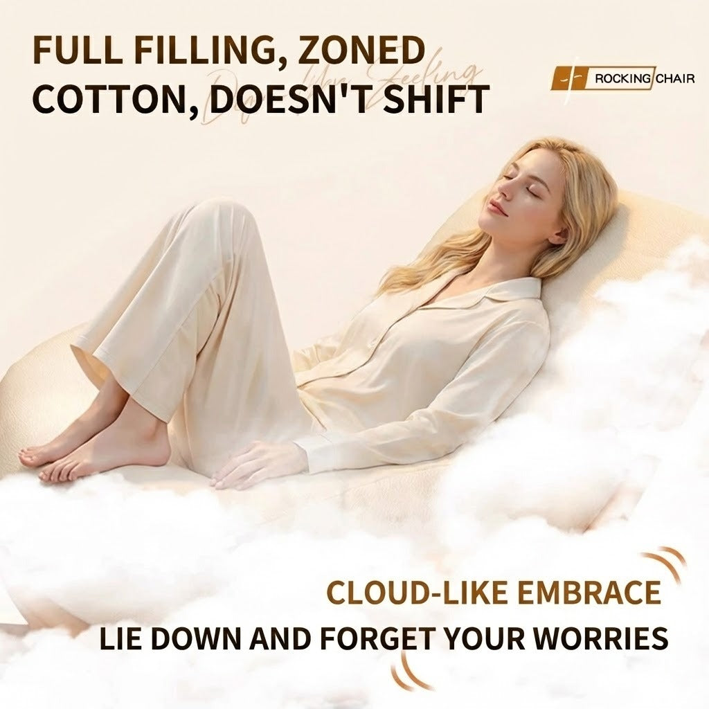 Italian Wood Soft Comfy Rocking Chair - Image 5