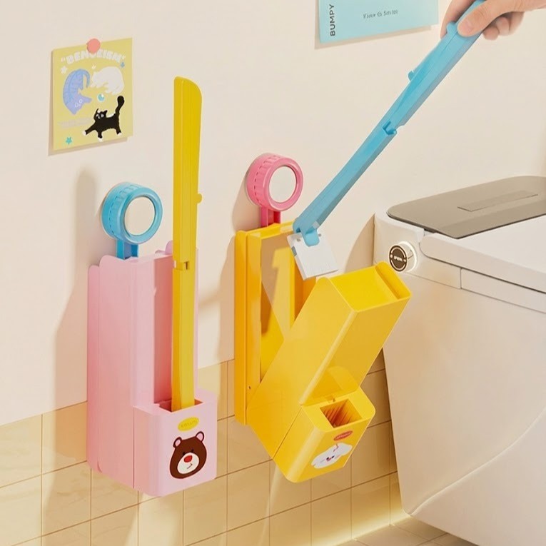 Clean Swipe Wall-Mounted Disposable Toilet Brush - Image 0