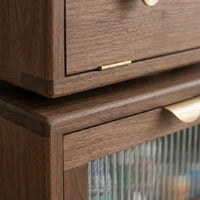 Nordic Walnut Robot Bedside Cabinet - Image 6