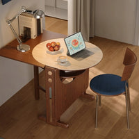 Vintage Style Folding Wooden Dining Table - Image 4