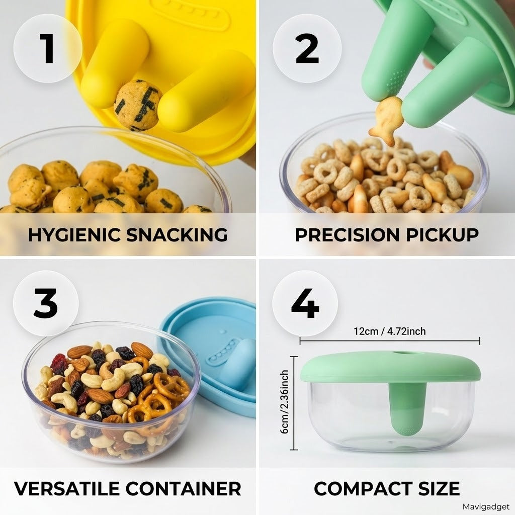 No Mess Clean Hands Snack Bowl - Image 2