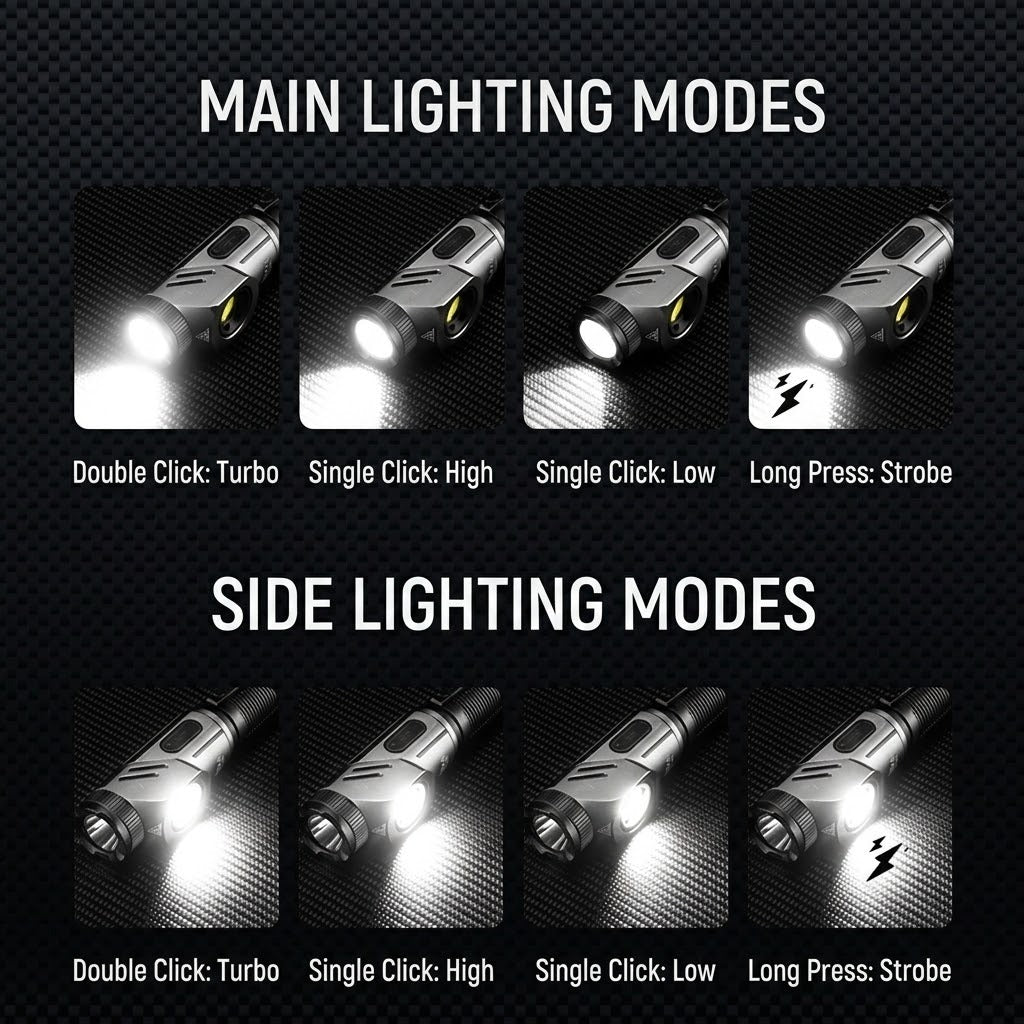 Multi-Angle EDC Magnetic Work Flashlight - Image 2