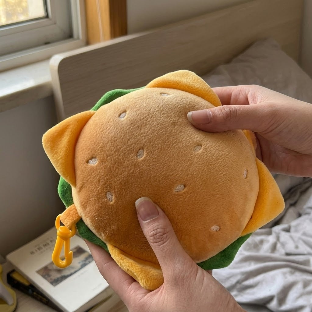 Dreamoji Cute Burger Travel Eye Mask Pillow - Image 2
