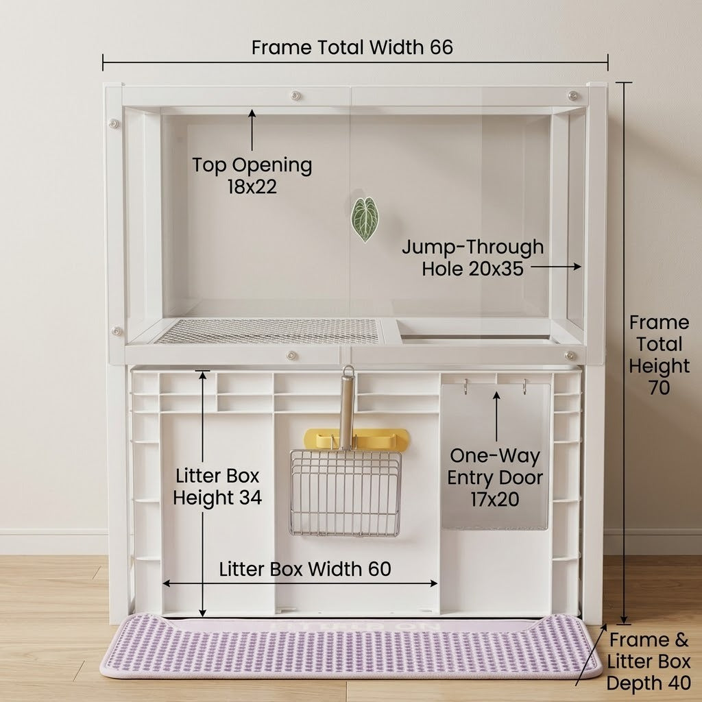 Hidden Cat Litter Box Furniture Cabinet - Image 6