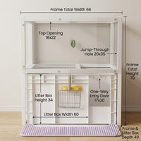 Hidden Cat Litter Box Furniture Cabinet - Image 6