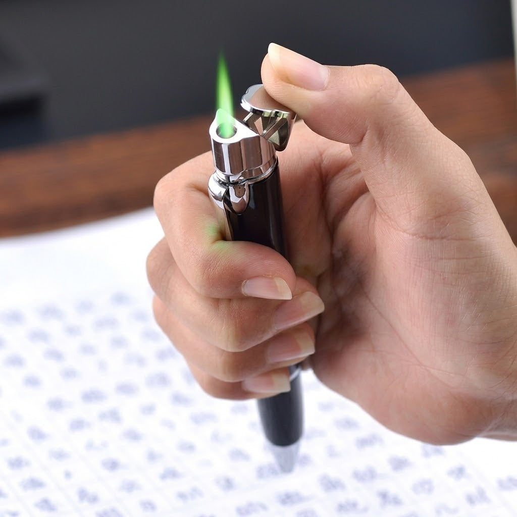 Windproof Jet Flame Pen Lighter - Image 9