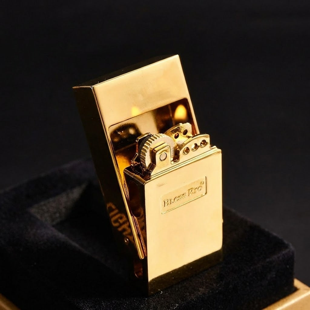 Iron Flick Retro Wheel Oil Lighter - Image 0