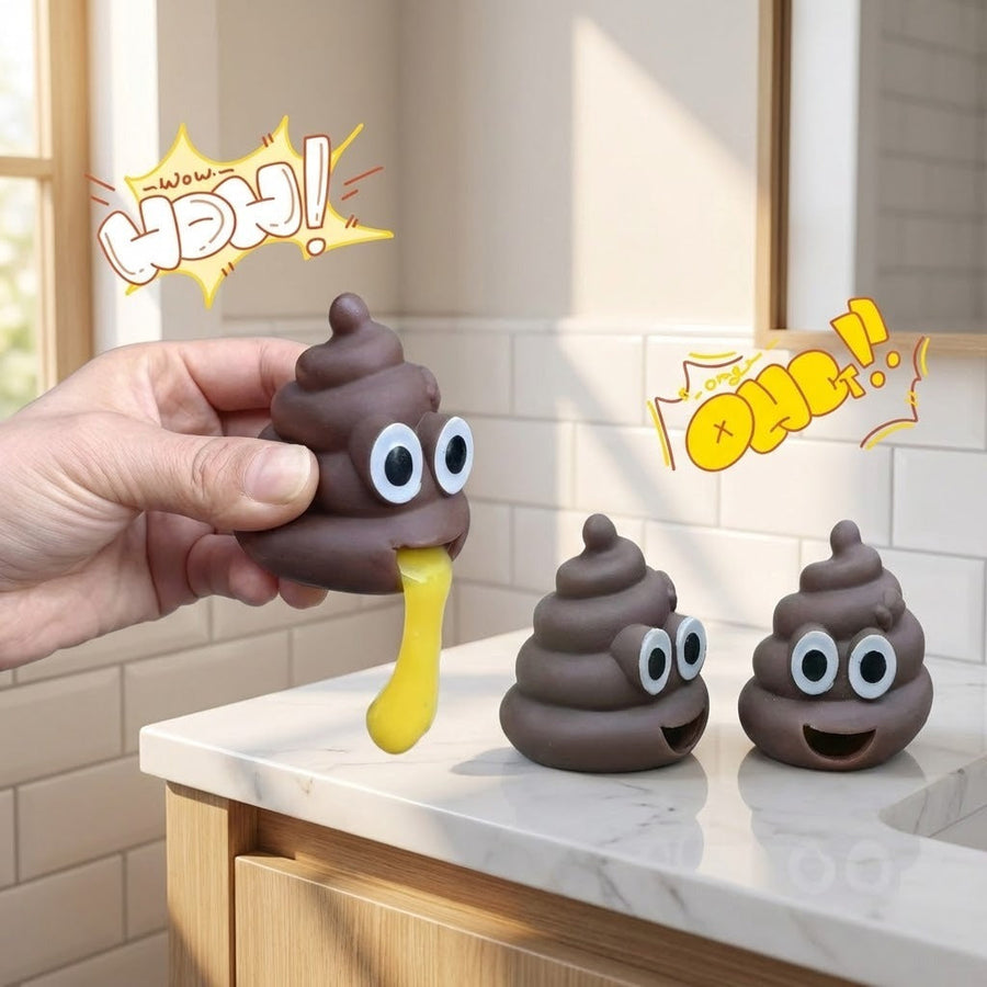 Squeeze & Release Poop Shape Stress Reliever Toy - Image 4
