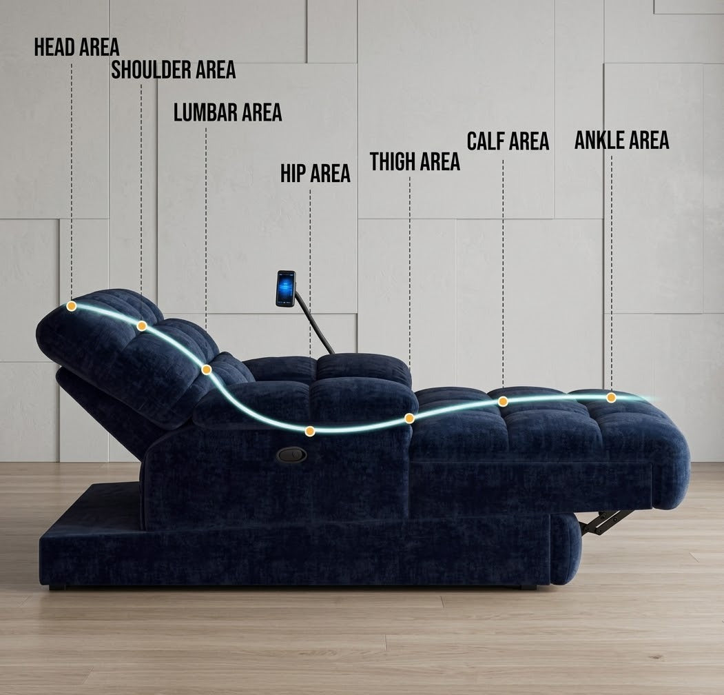 Electric Recliner Chaise Cloud Lounge Sofa - Image 4