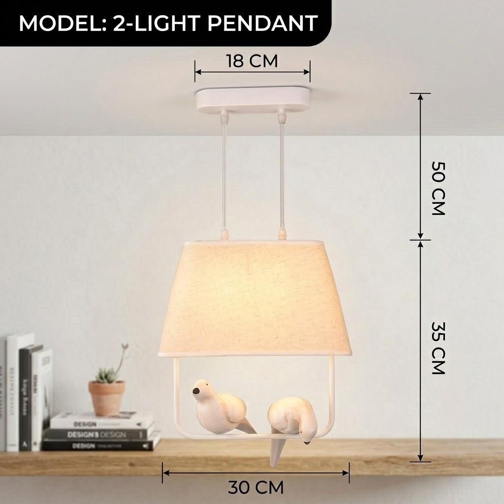 Resin Birds Pendant Retro Lights - Image 4