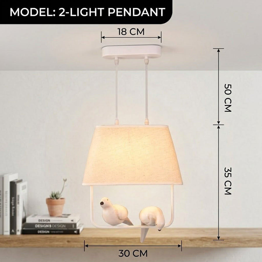 Resin Birds Pendant Retro Lights - Image 4