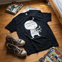 Angry Stick Figure Middle Finger T-Shirt - Image 4