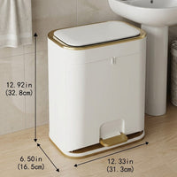 Easy-Clean Elegant Bathroom Trash Can - Image 4