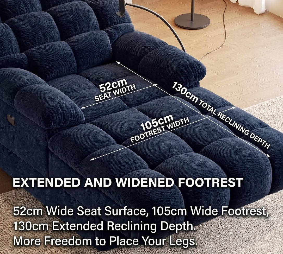 Electric Recliner Chaise Cloud Lounge Sofa - Image 7
