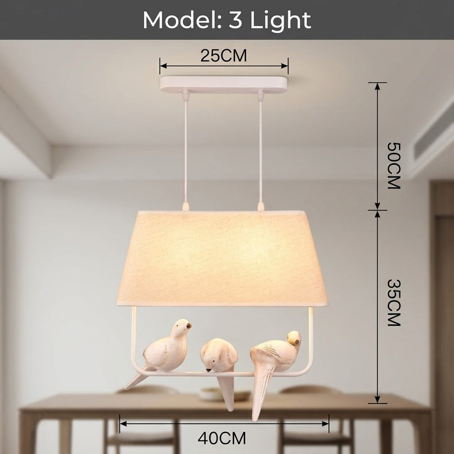 Resin Birds Pendant Retro Lights - Image 5