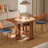 Vintage Style Folding Wooden Dining Table - Image 0