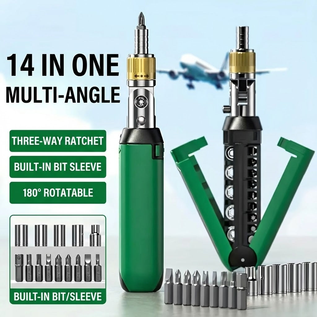 14in1 Multi Angle Ratchet Screwdriver Set - Image 8