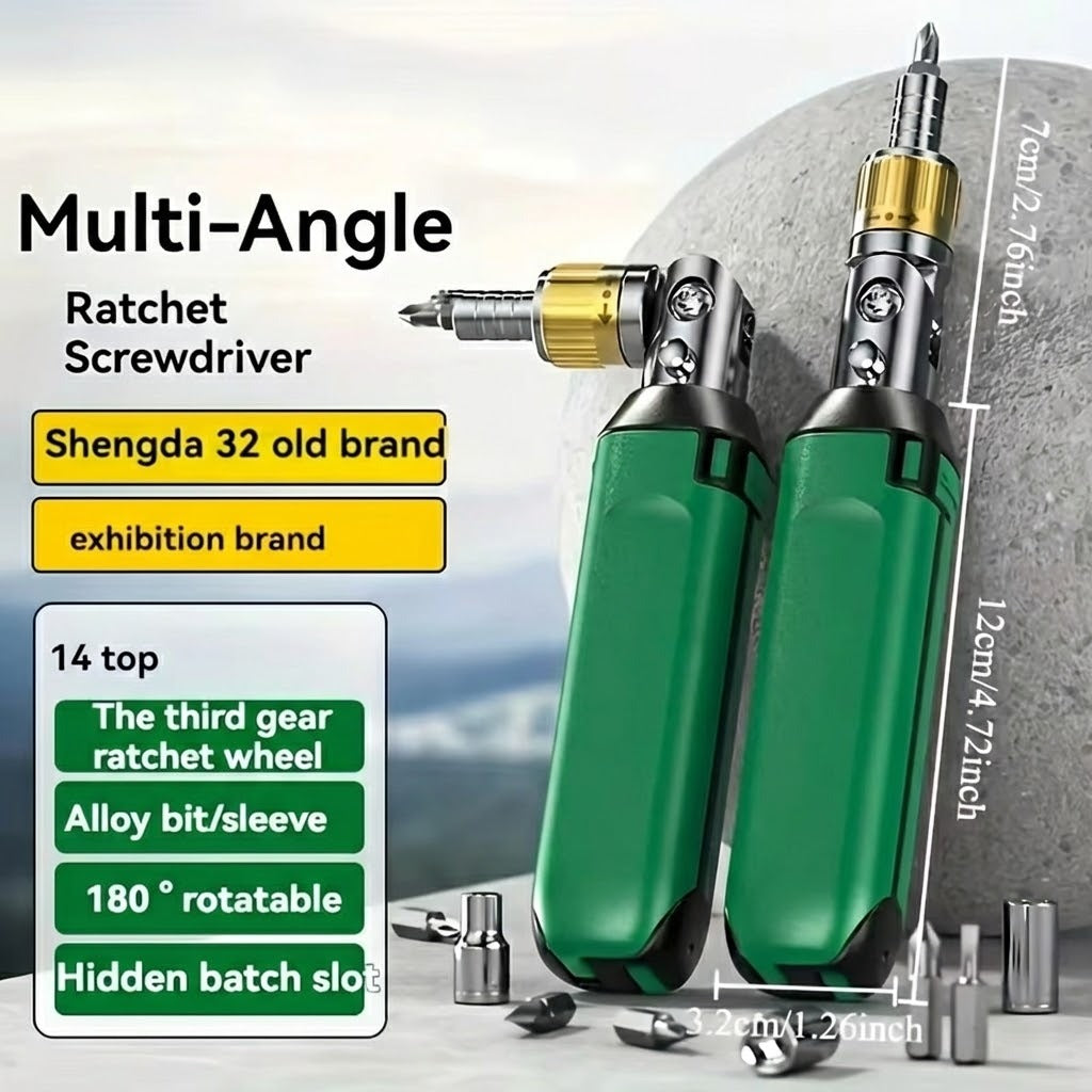 14in1 Multi Angle Ratchet Screwdriver Set - Image 7