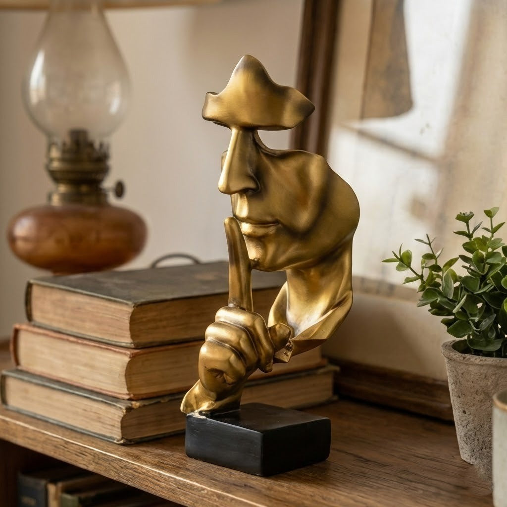 Silent Thinker Abstract Face Home Decor - Image 0