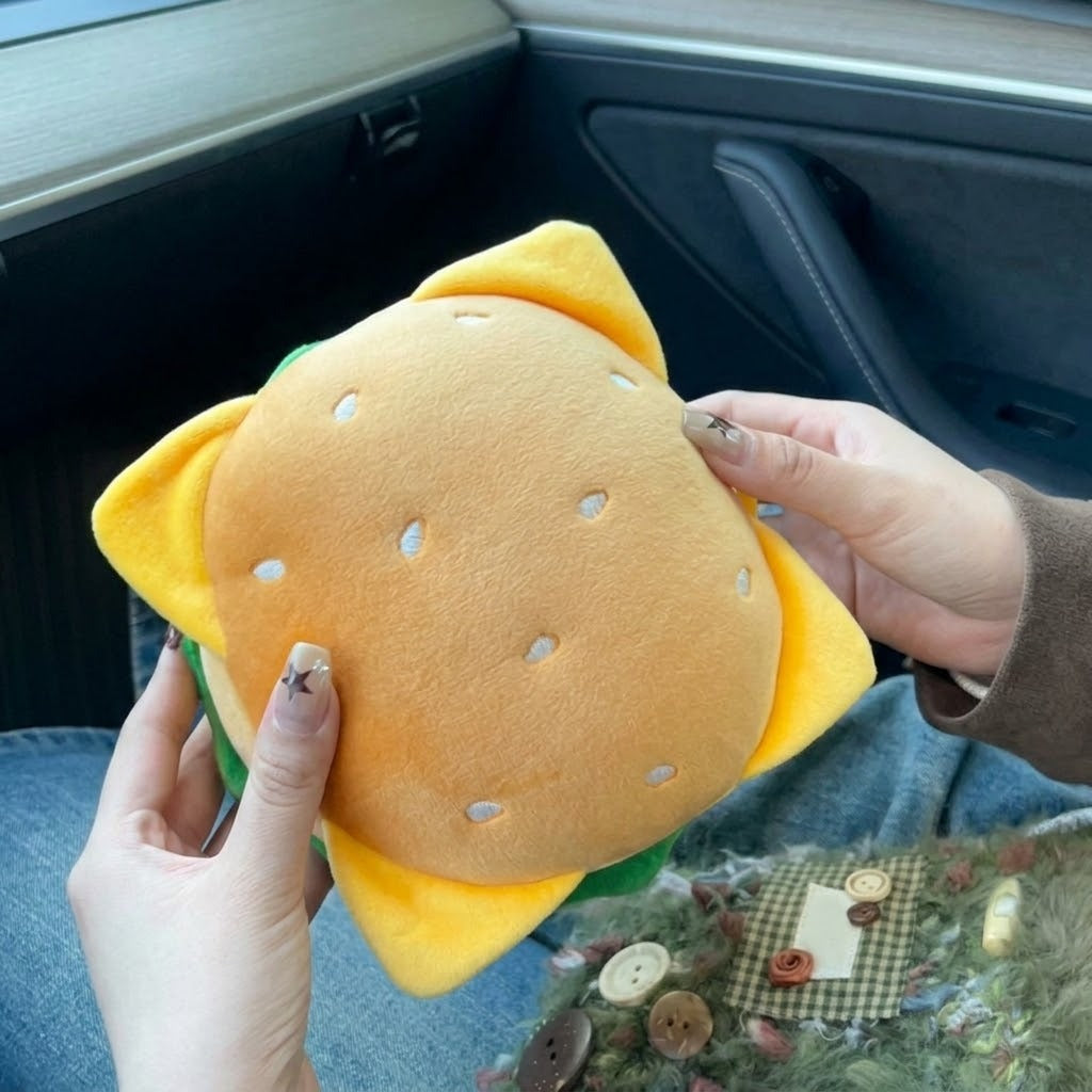 Dreamoji Cute Burger Travel Eye Mask Pillow - Image 5