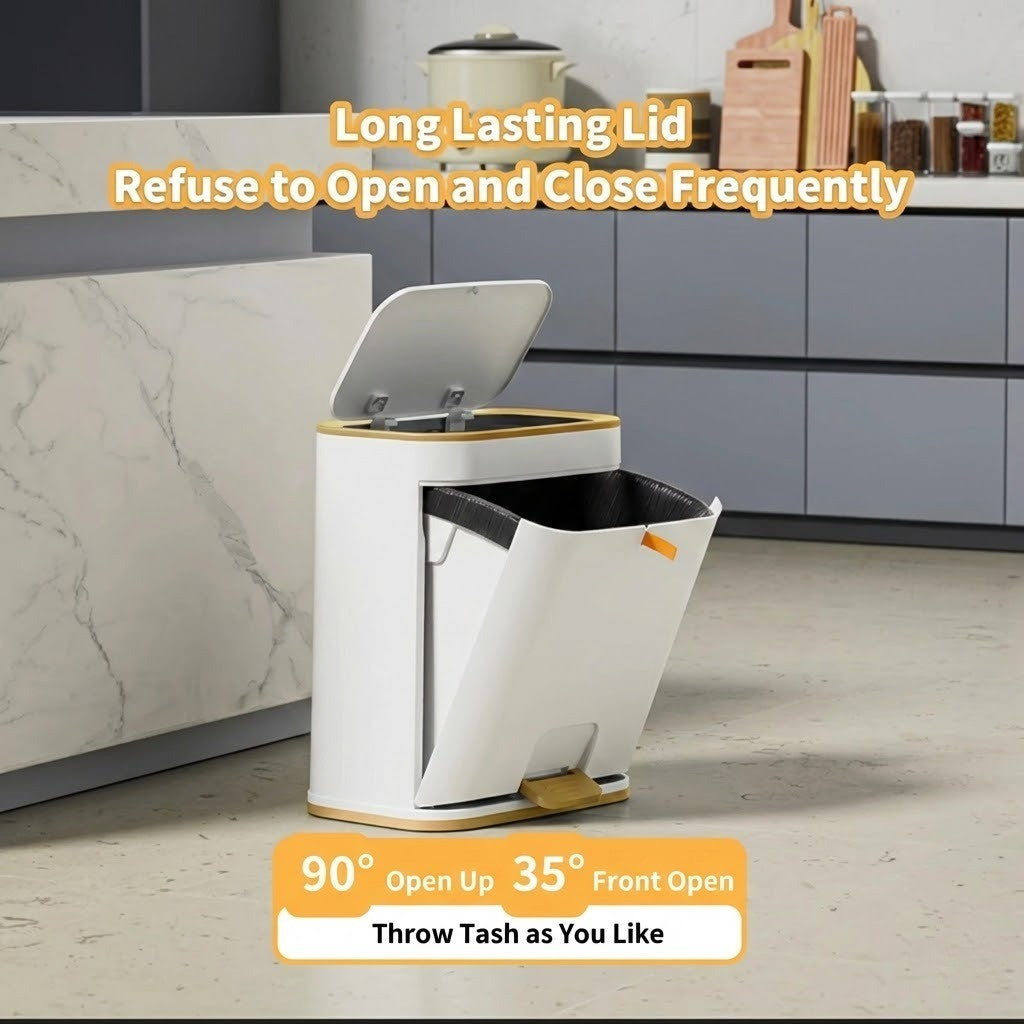 Easy-Clean Elegant Bathroom Trash Can - Image 5